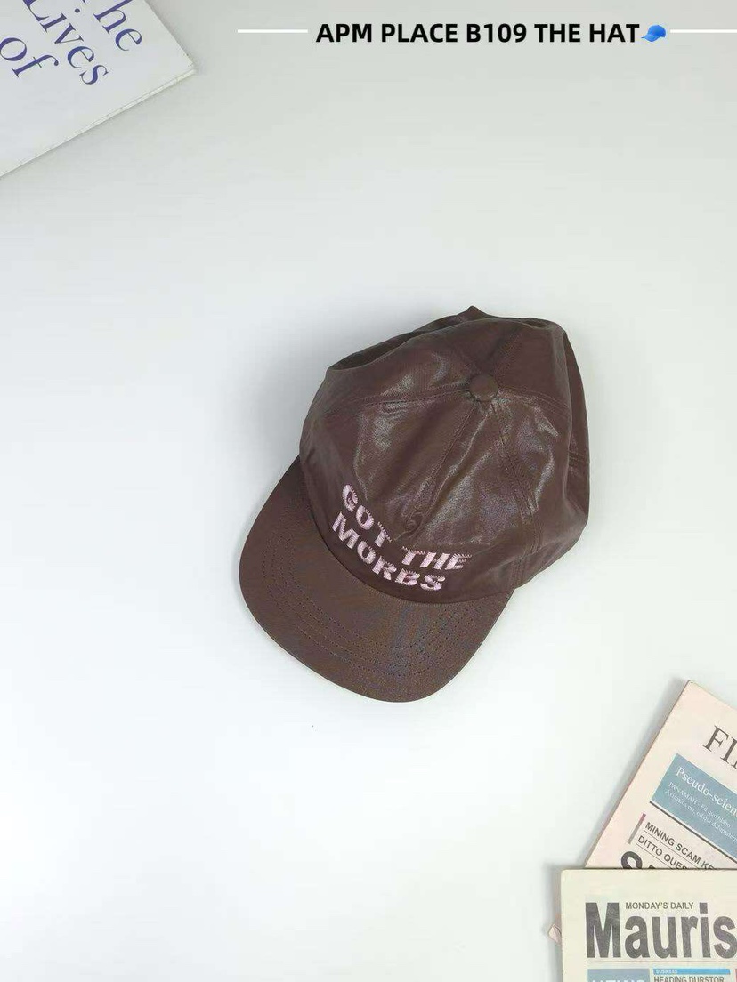 THE HAT-P韓國直郵㊣女士新品推薦25秋冬人氣熱賣帽子皮革THE HAT帽子圖色3