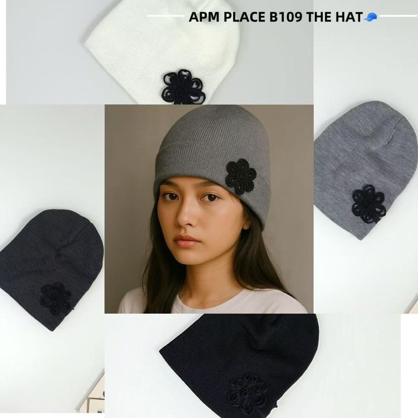 THE HAT-P東大門㊣直郵女裝新款職業真品休閑25秋冬帽子蕾絲花THE HAT帽子
