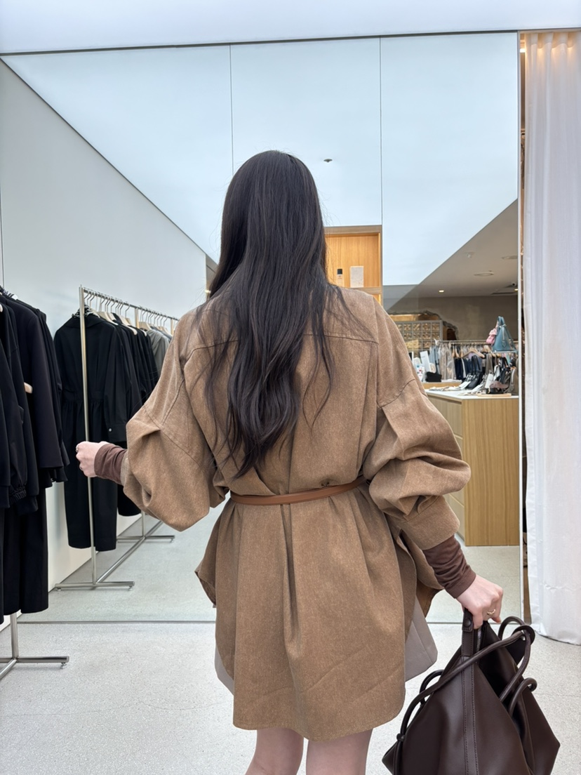 JUJU東大門㊣直郵女士新品職業熱賣襯衫蕾絲衫不含腰帶口袋JUJU襯衫/蕾絲衫