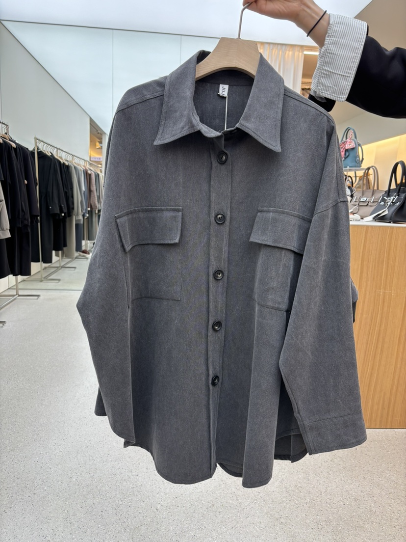 JUJU東大門㊣直郵女士新品職業熱賣襯衫蕾絲衫不含腰帶口袋JUJU襯衫/蕾絲衫圖色4