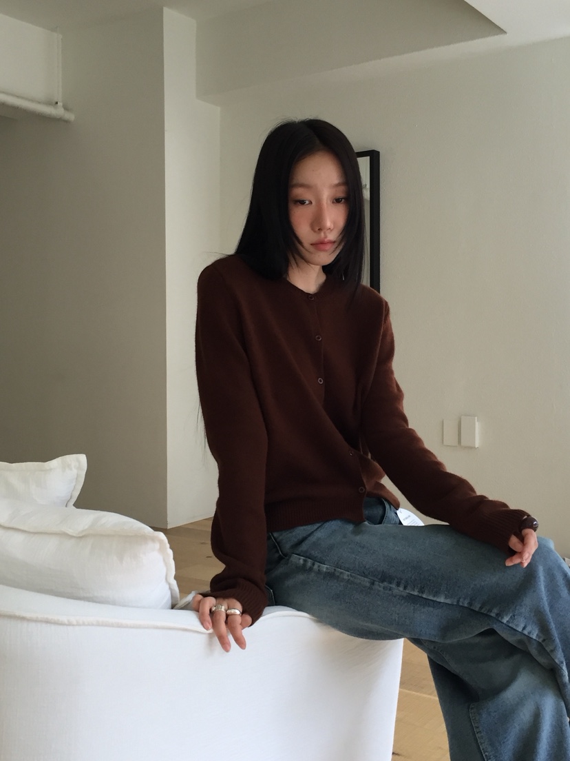 LOVE MOMENT東大門㊣實拍女裝新款推薦25秋冬職業針織衫開衫LOVE MOMENT針織衫