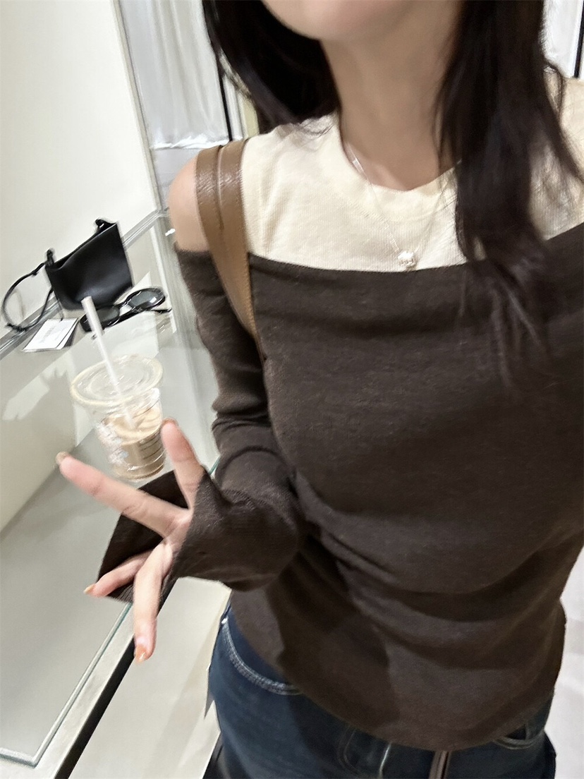 OLA韓國直郵㊣女士新品休閑時尚真品25秋冬人氣熱賣職業針織衫mellor/OLA針織衫