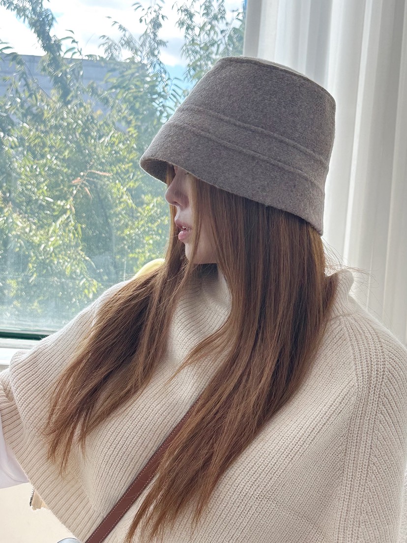 NICEALICE韓國直郵㊣女裝新款休閑25秋冬熱賣帽子漁夫帽羊毛NICEALICE帽子