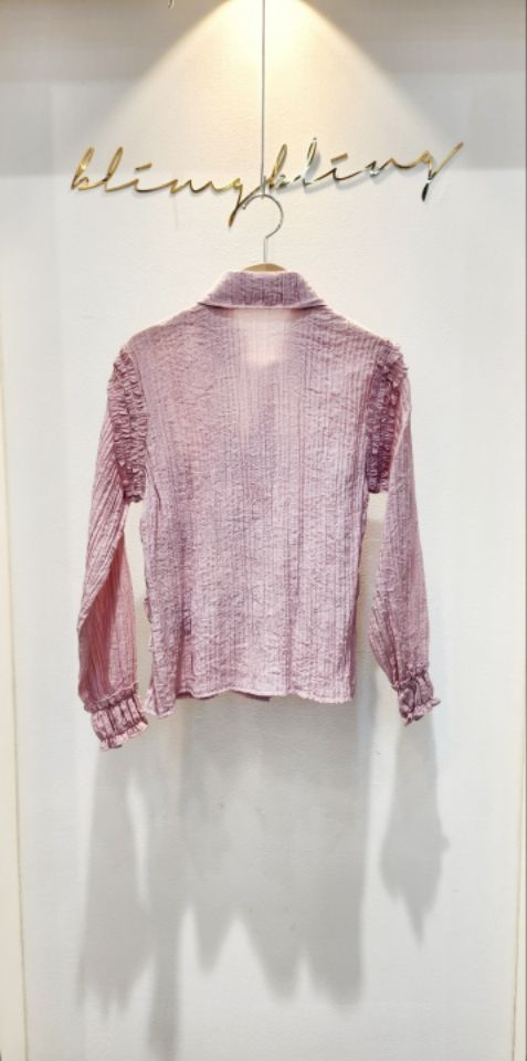 BLING BLING-S韓國直郵㊣女裝新品推薦熱賣職業襯衫蕾絲衫BLING BLING-S襯衫/蕾絲衫