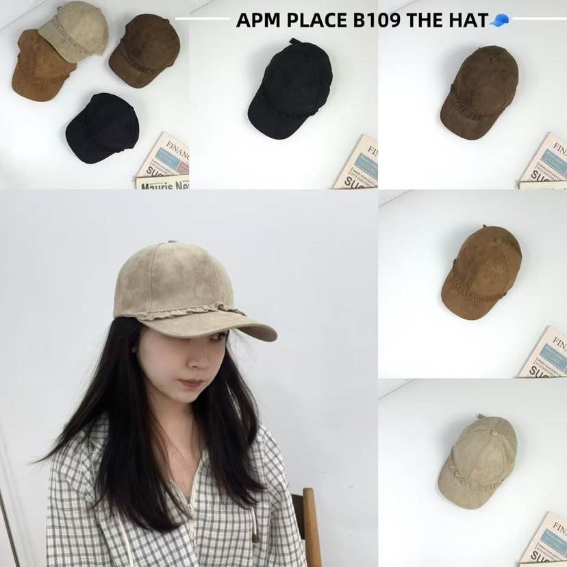THE HAT-P韓國直郵㊣女裝新款熱賣職業休閑真品帽子絨面革THE HAT帽子