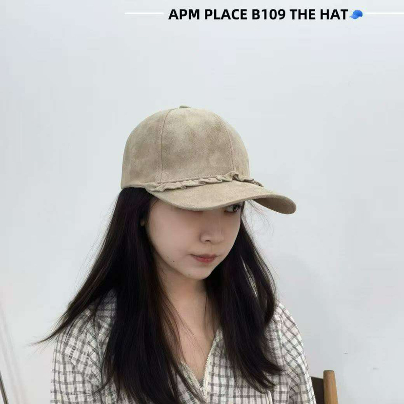 THE HAT-P韓國直郵㊣女裝新款熱賣職業休閑真品帽子絨面革THE HAT帽子