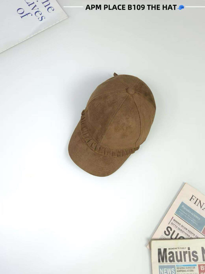 THE HAT-P韓國直郵㊣女裝新款熱賣職業休閑真品帽子絨面革THE HAT帽子圖色2