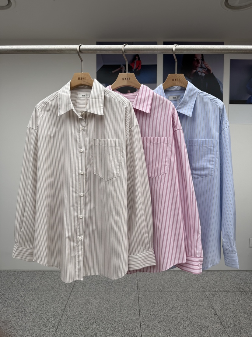 MADE-P韓國代購㊣女士新品25秋冬真品推薦職業休閑襯衫蕾絲衫MADE-P襯衫/蕾絲衫