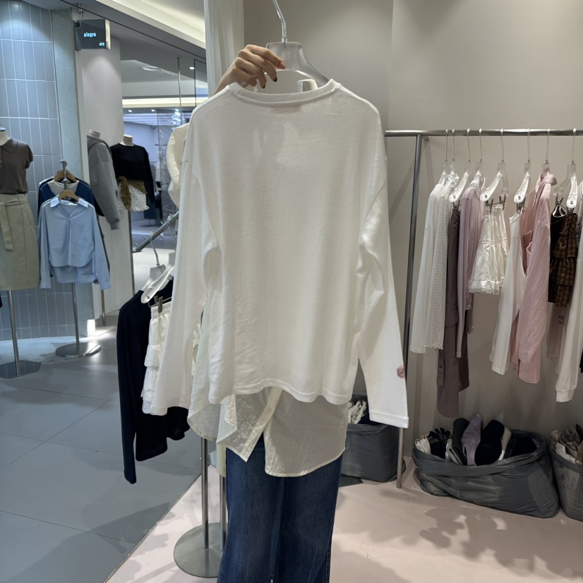 MIMME東大門㊣直郵女裝新款人氣真品25秋冬職業時尚長袖T恤MIMME長袖T恤