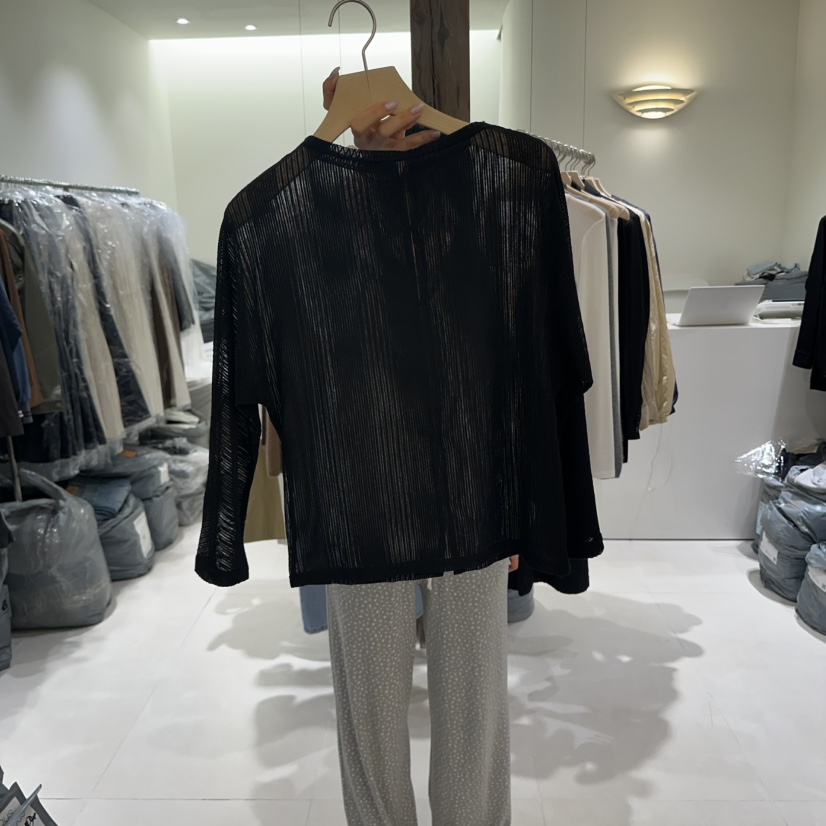 AVECNOUS東大門㊣代購女士新品真品人氣25秋冬時尚針織衫透明AVECNOUS針織衫圖色2