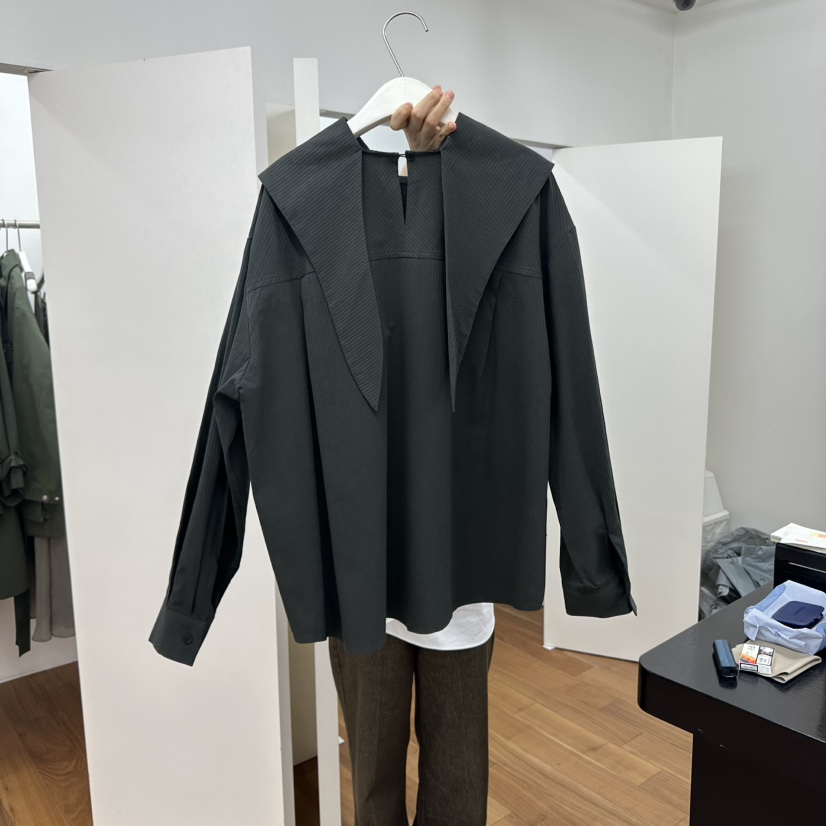 MYNAMEIS韓國代購㊣女裝新品25秋冬真品時尚職業襯衫蕾絲衫MYNAMEIS襯衫/蕾絲衫