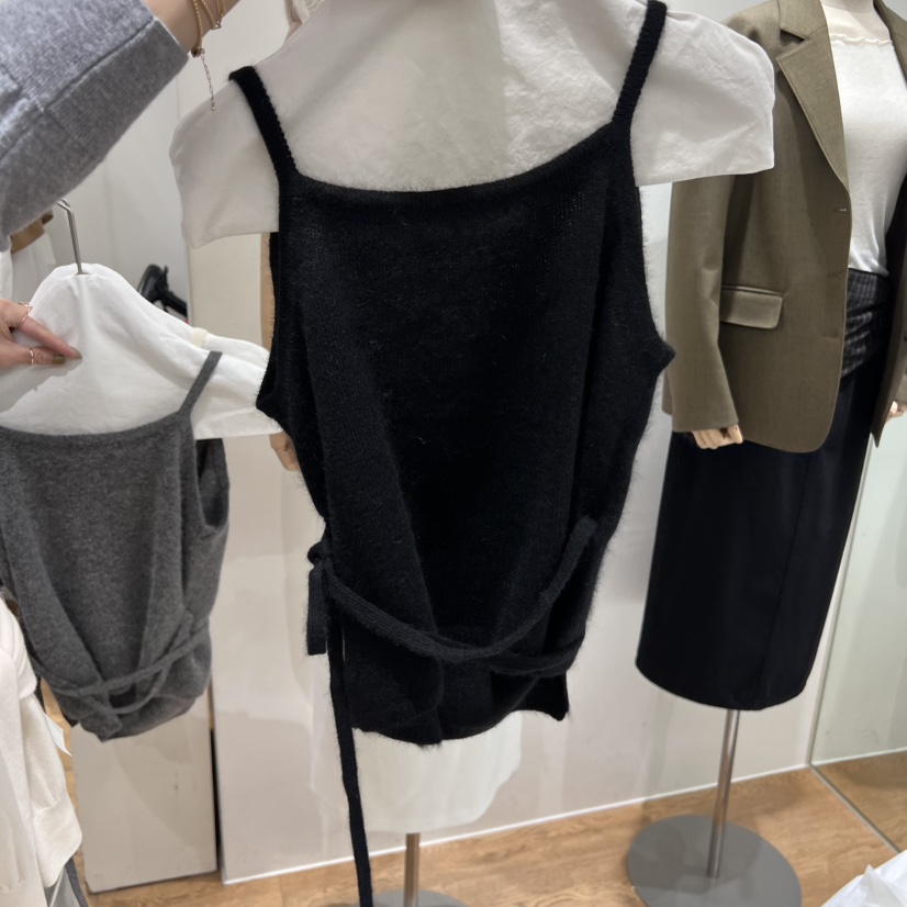 VERVEINE東大門㊣代購女裝新款推薦25秋冬時尚吊帶背心緊身VERVEINE吊帶/背心