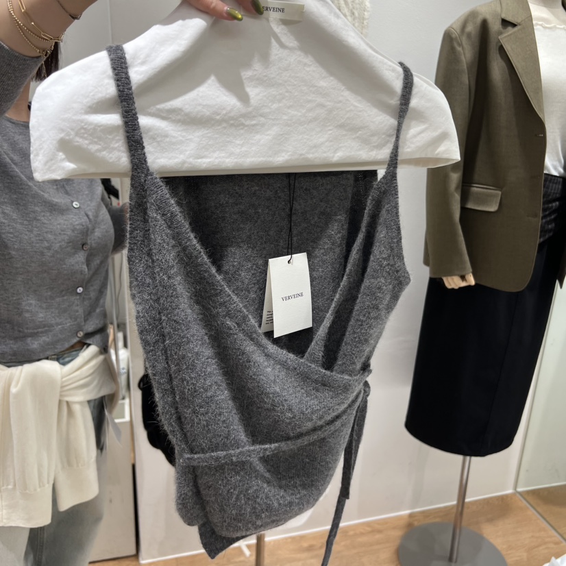 VERVEINE東大門㊣代購女裝新款推薦25秋冬時尚吊帶背心緊身VERVEINE吊帶/背心圖色2