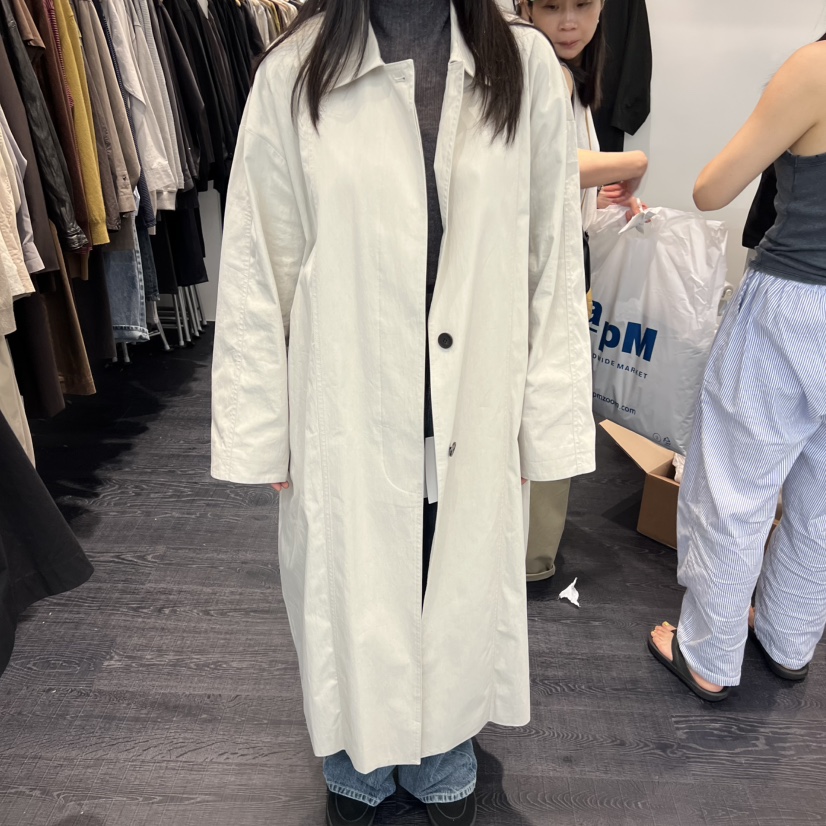 OBJECT韓國直郵㊣女裝新款真品推薦休閑熱賣25秋冬長款風衣OBJECT長款風衣圖色1
