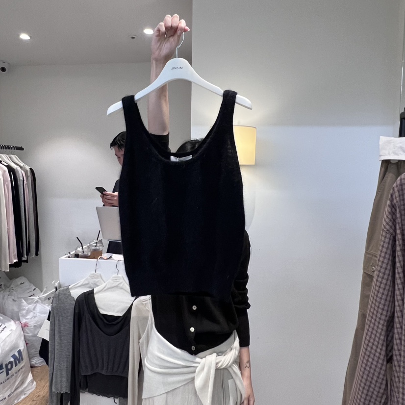 JINSIM東大門㊣代購女裝新品真品職業25秋冬人氣休閑吊帶背心JINSIM吊帶/背心圖色2
