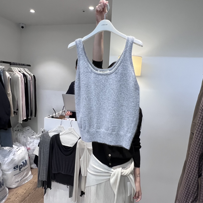 JINSIM東大門㊣代購女裝新品真品職業25秋冬人氣休閑吊帶背心JINSIM吊帶/背心圖色3