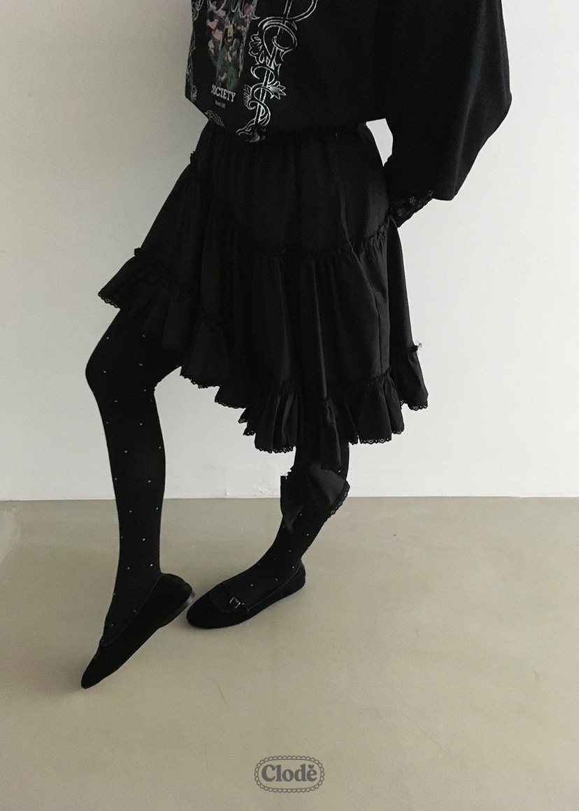 CLODE東大門㊣代購女裝新款25秋冬熱賣時尚休閑半身裙中短裙CLODE半身裙/中短裙圖色2
