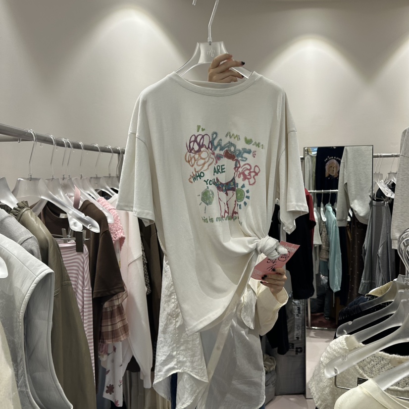 MIMME韓國直郵㊣女士新品人氣推薦休閑時尚職業真品熱賣T恤MIMMET恤圖色2