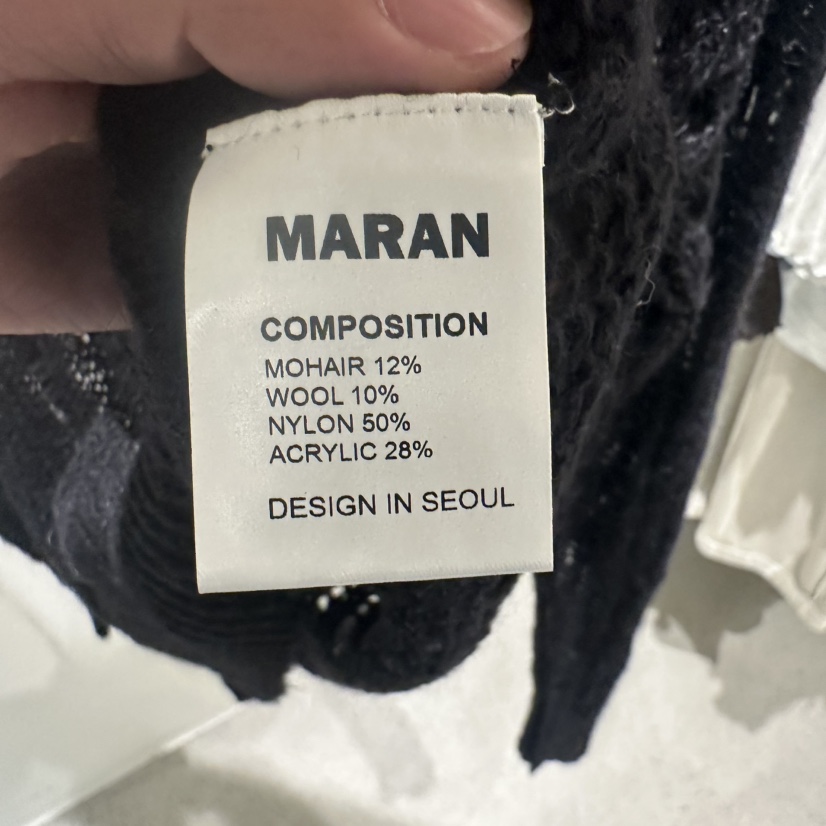 MARAN-P韓國代購㊣女士新品推薦真品人氣時尚針織衫馬海毛MARAN針織衫
