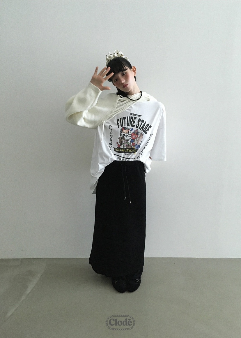 CLODE韓國代購㊣女裝新款真品熱賣休閑推薦25秋冬職業長裙雙面CLODE長裙