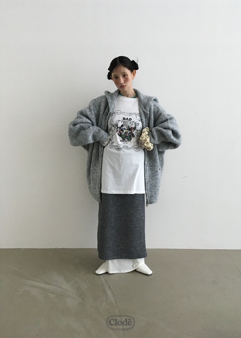 CLODE韓國代購㊣女裝新款真品熱賣休閑推薦25秋冬職業長裙雙面CLODE長裙