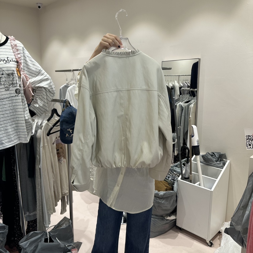 MIMME東大門㊣代購女裝新品25秋冬時尚職業人氣真品夾克皮革MIMME夾克