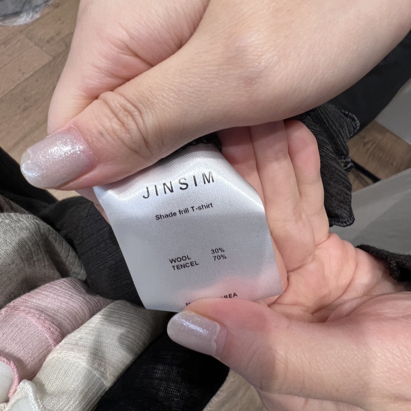 JINSIM韓國代購㊣女裝新品休閑真品職業時尚25秋冬熱賣長袖T恤JINSIM長袖T恤