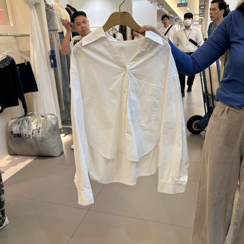 ALEGRE韓國直郵㊣女士新品25秋冬熱賣人氣推薦襯衫蕾絲衫口袋ALEGRE襯衫/蕾絲衫圖色3