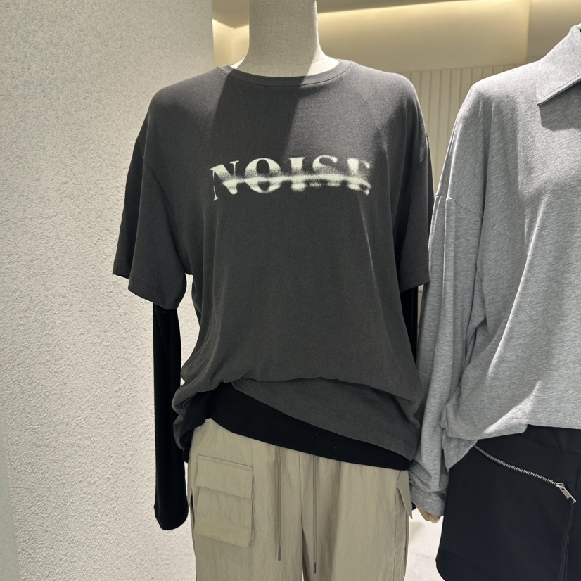 GRADE東大門㊣實拍女士新品時尚25秋冬推薦真品休閑熱賣T恤GRADET恤圖色2