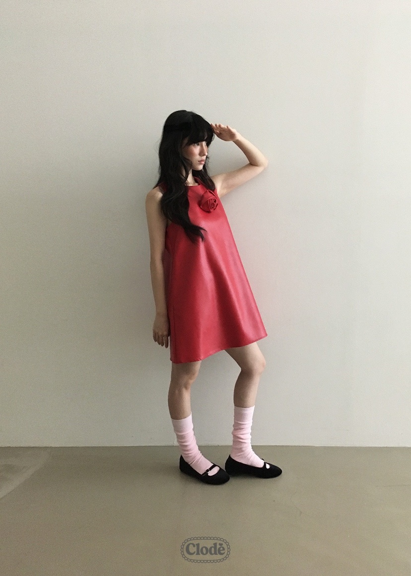CLODE東大門㊣直郵女裝新品人氣推薦休閑時尚熱賣連衣裙皮革CLODE連衣裙
