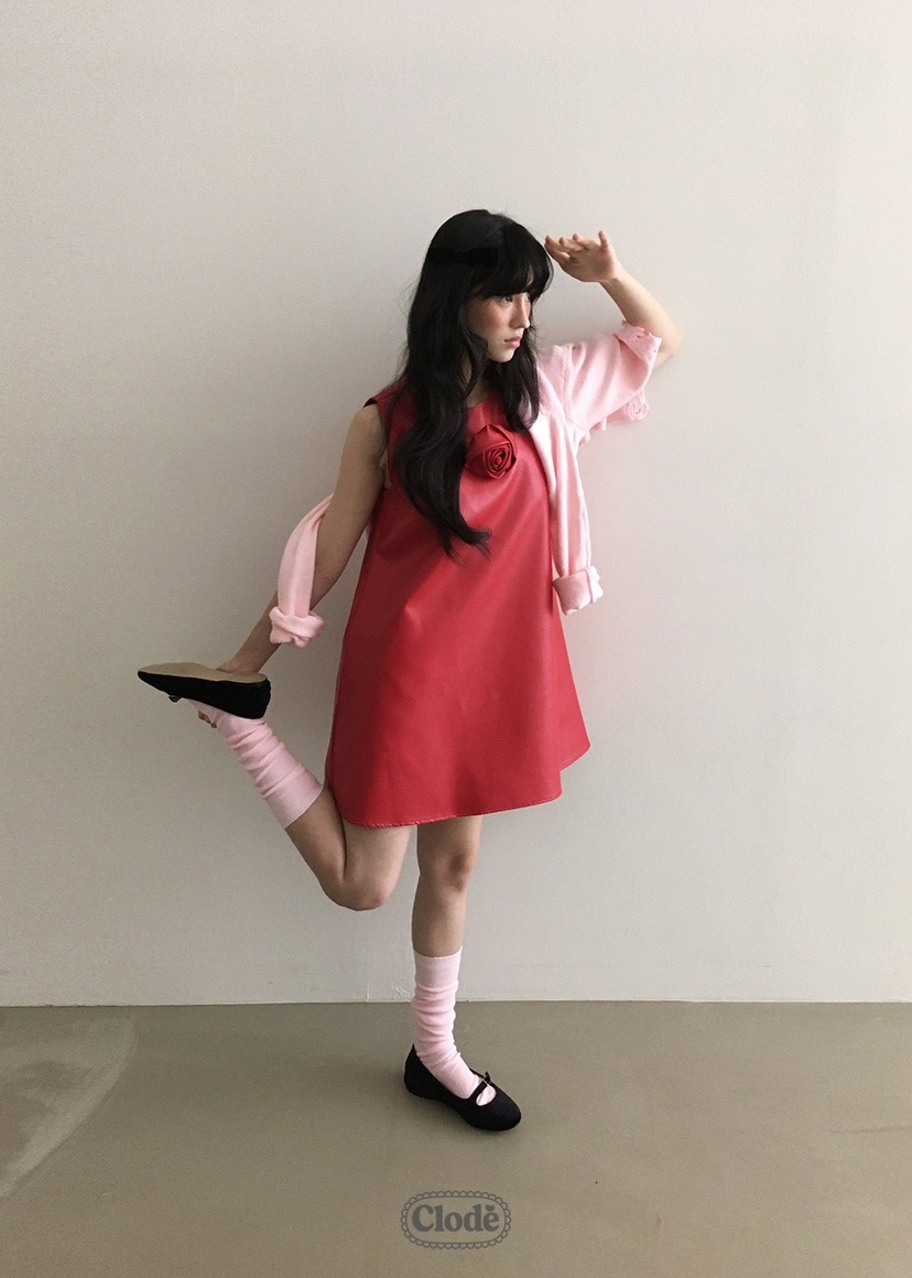 CLODE東大門㊣直郵女裝新品人氣推薦休閑時尚熱賣連衣裙皮革CLODE連衣裙