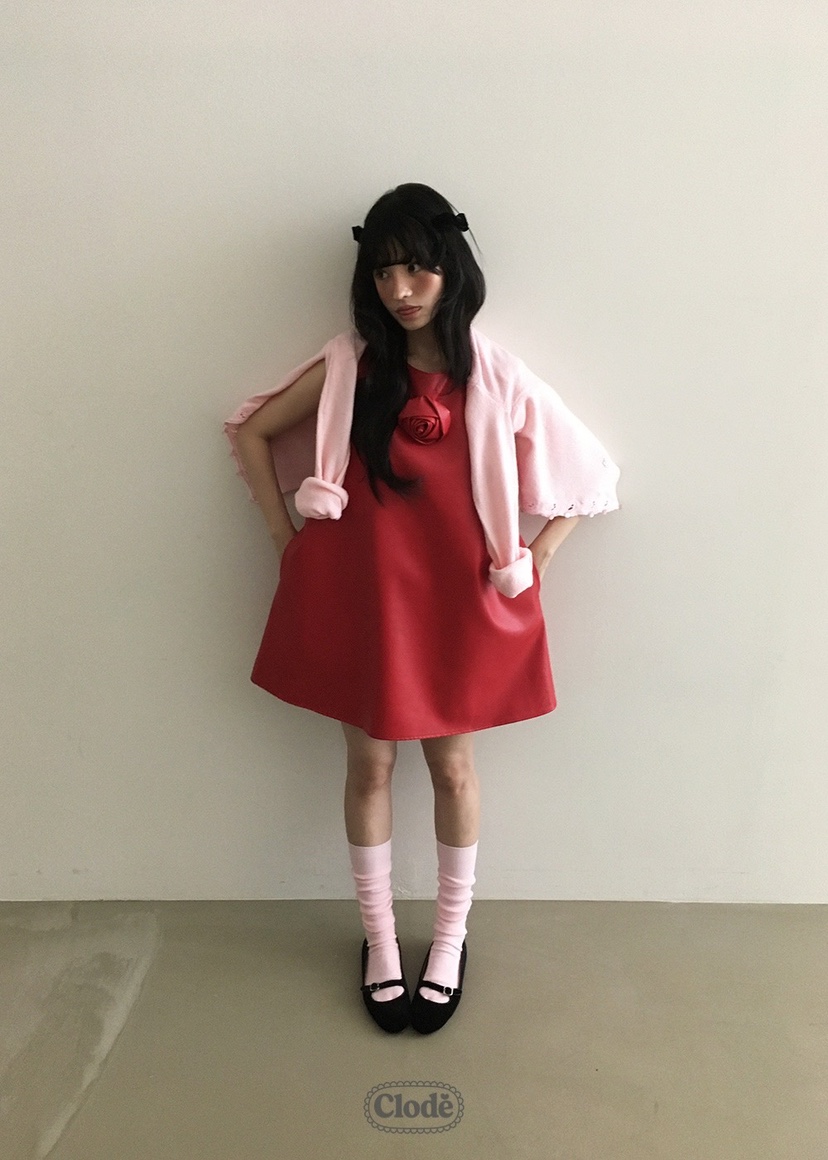CLODE東大門㊣直郵女裝新品人氣推薦休閑時尚熱賣連衣裙皮革CLODE連衣裙