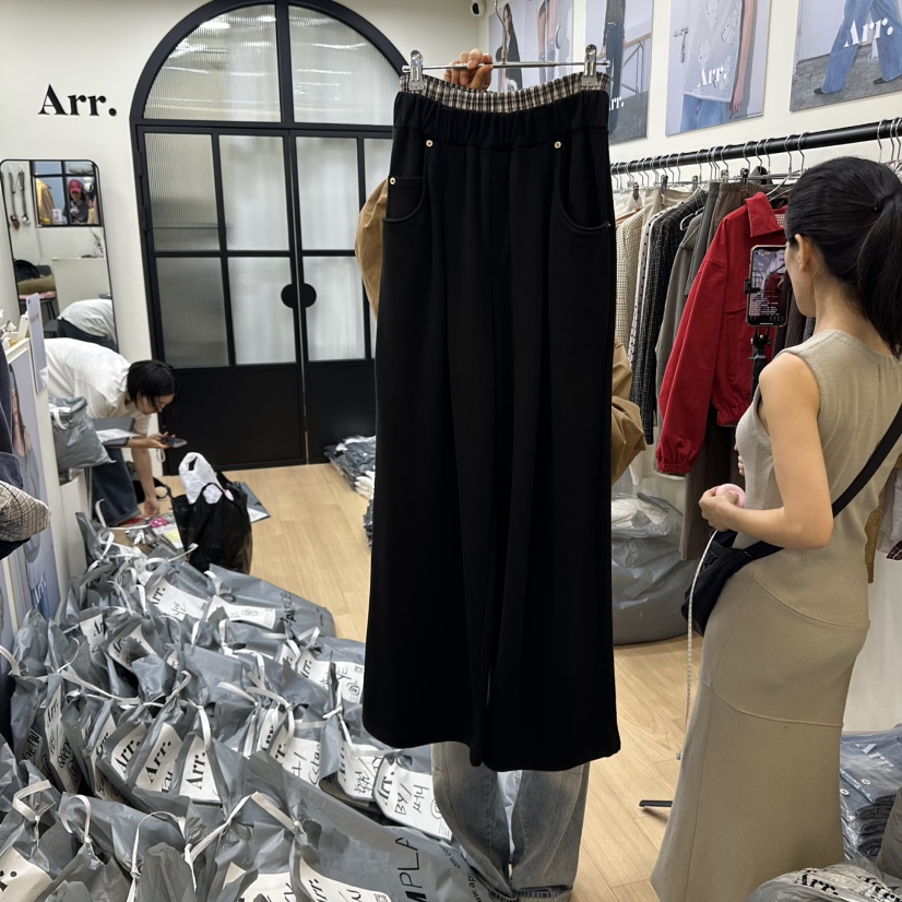 ARR東大門㊣代購女裝新款熱賣推薦休閑職業25秋冬休閑褲不含腰帶ARR休閑褲圖色2