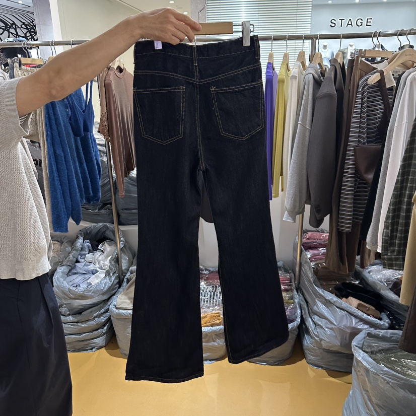 DE VENTI韓國直郵㊣女士新款真品時尚休閑職業熱賣25秋冬牛仔褲DE VENTI牛仔褲