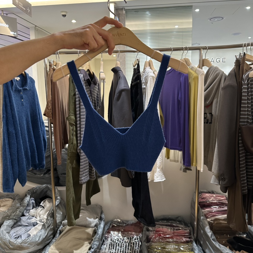 DE VENTI東大門㊣代購女裝新品真品休閑25秋冬吊帶背心不含內搭DE VENTI吊帶/背心圖色2