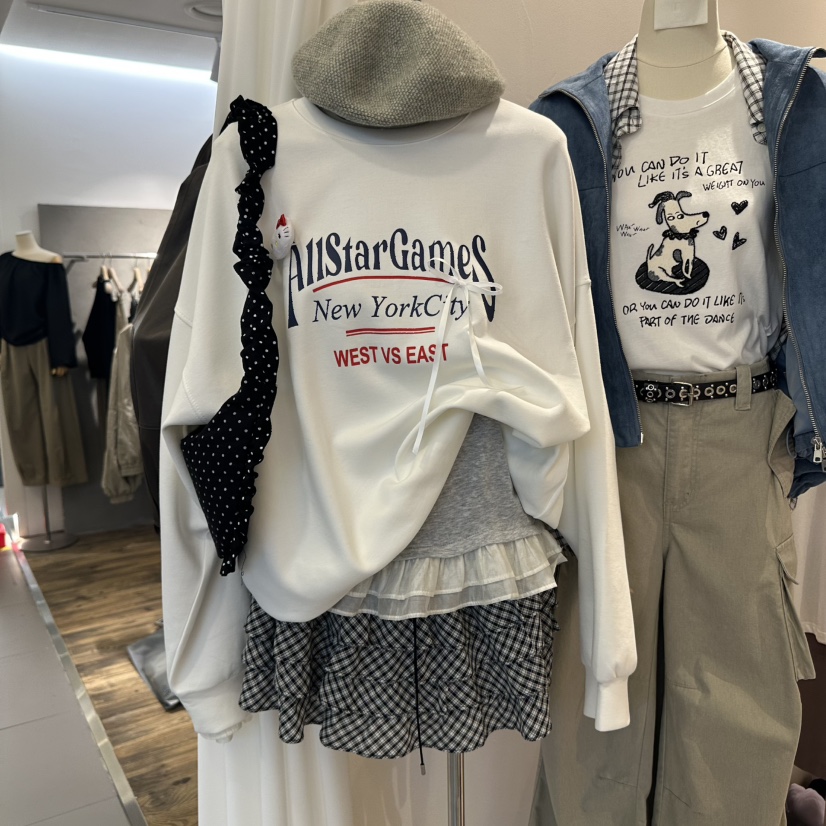 MIMME韓國代購㊣女裝新款25秋冬職業真品人氣休閑熱賣時尚衛衣MIMME衛衣