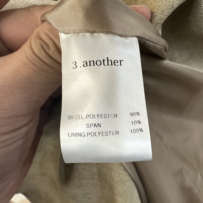 3 ANOTHER東大門㊣實拍女裝新品推薦真品時尚夾克絨面革紐扣3 ANOTHER夾克