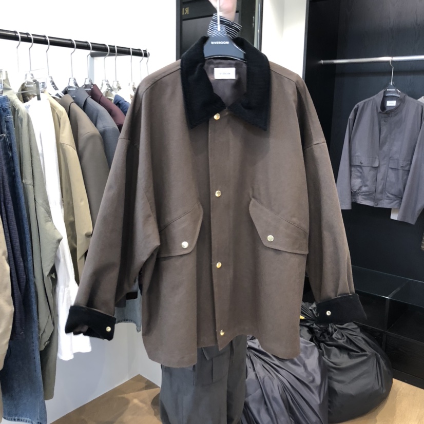 RIVEROOM東大門㊣代購女士新品25秋冬人氣真品休閑夾克紐扣RIVEROOM夾克圖色2