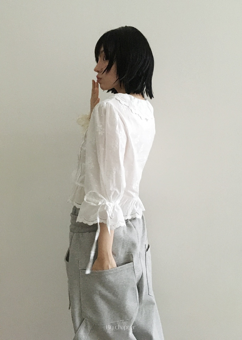 BY CHAPTER東大門㊣代購女士新品時尚職業推薦人氣襯衫蕾絲衫Chapter襯衫/蕾絲衫