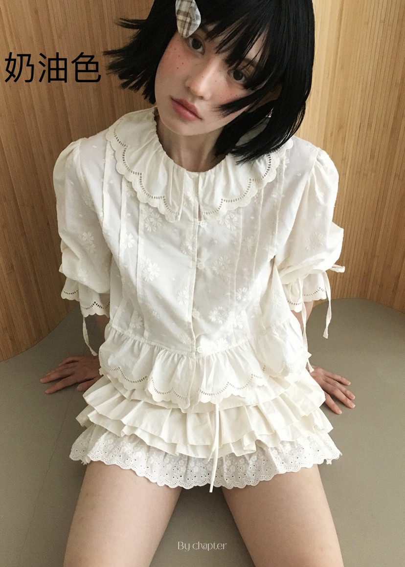 BY CHAPTER東大門㊣代購女士新品時尚職業推薦人氣襯衫蕾絲衫Chapter襯衫/蕾絲衫