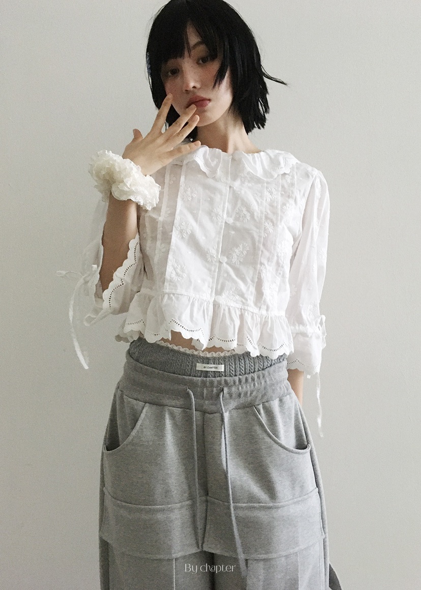 BY CHAPTER東大門㊣代購女士新品時尚職業推薦人氣襯衫蕾絲衫Chapter襯衫/蕾絲衫圖色2