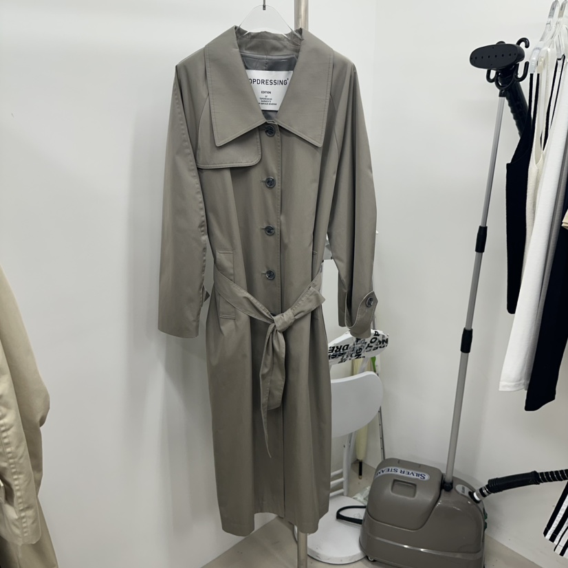 TOPDRESSING韓國直郵㊣女士新品25秋冬時尚人氣長款風衣含腰帶TOPDRESSING長款風衣圖色2