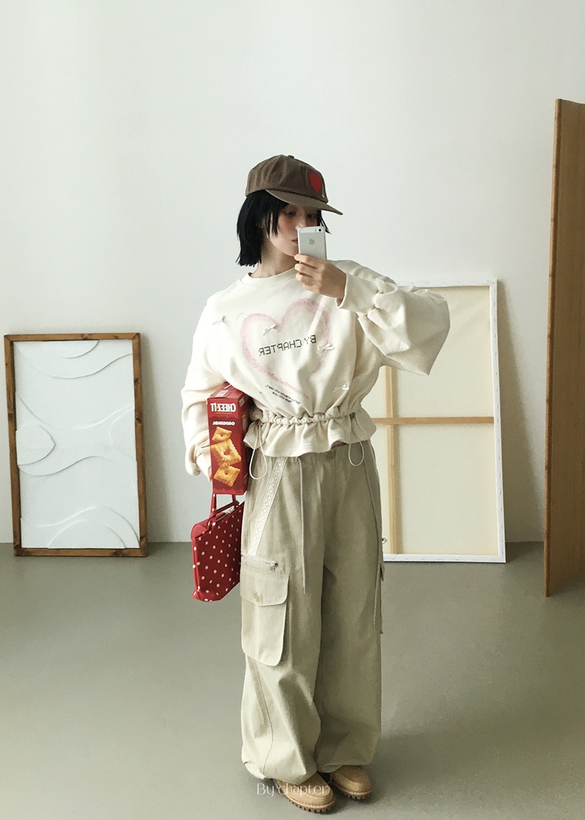 BY CHAPTER東大門㊣直郵女裝新品真品熱賣職業25秋冬休閑衛衣Chapter衛衣
