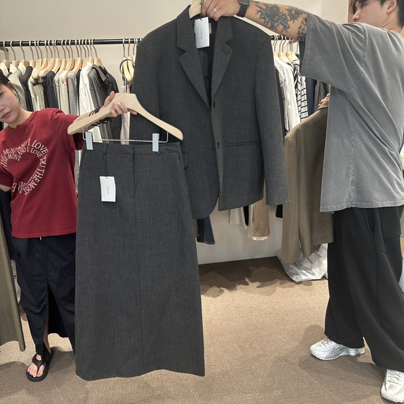 LE BUTTER東大門㊣代購女士新品人氣時尚推薦25秋冬長裙羊毛LE BUTTER長裙