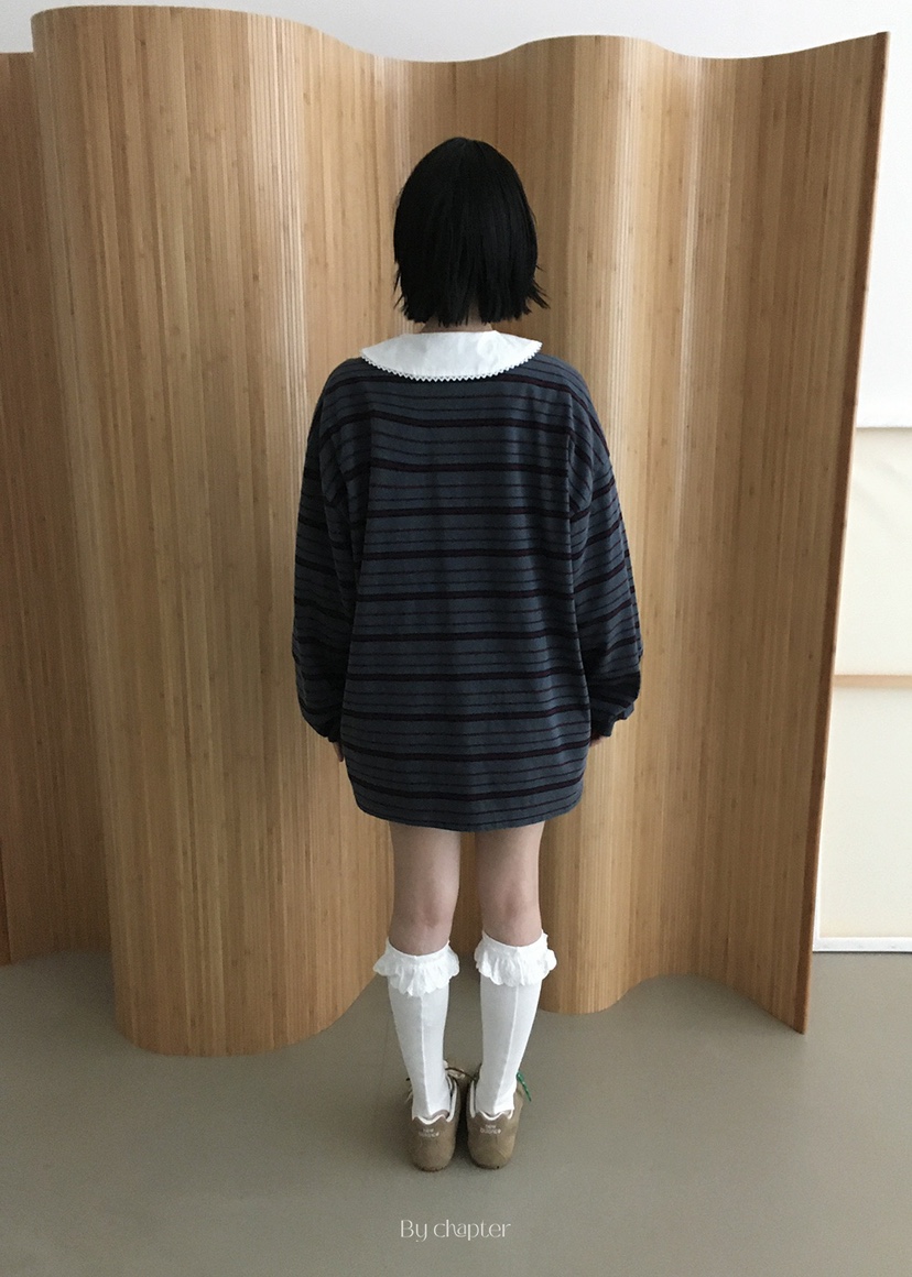BY CHAPTER東大門㊣代購女裝新品休閑時尚推薦人氣長袖T恤Chapter長袖T恤