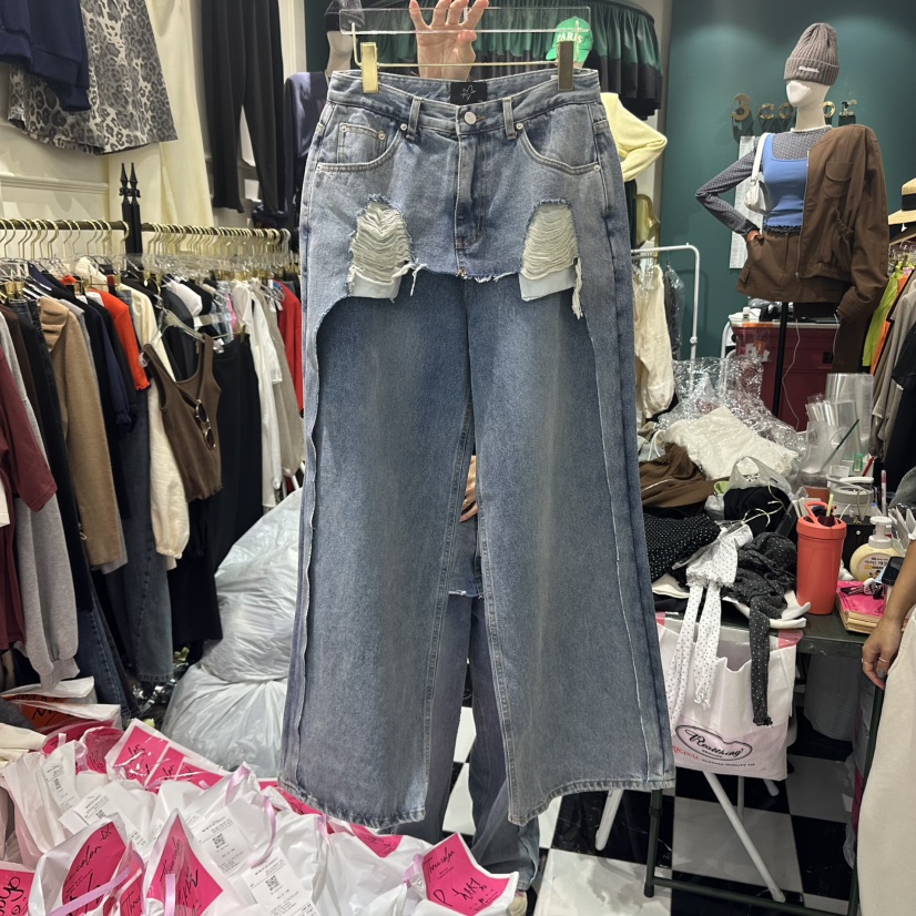 3COLOR東大門㊣代購女士新品25秋冬裙褲Three color裙褲圖色1