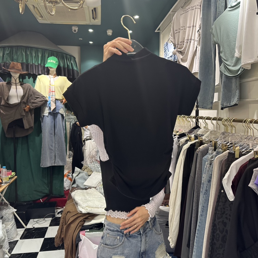 3COLOR東大門㊣代購女士新款熱賣T恤Three colorT恤圖色3