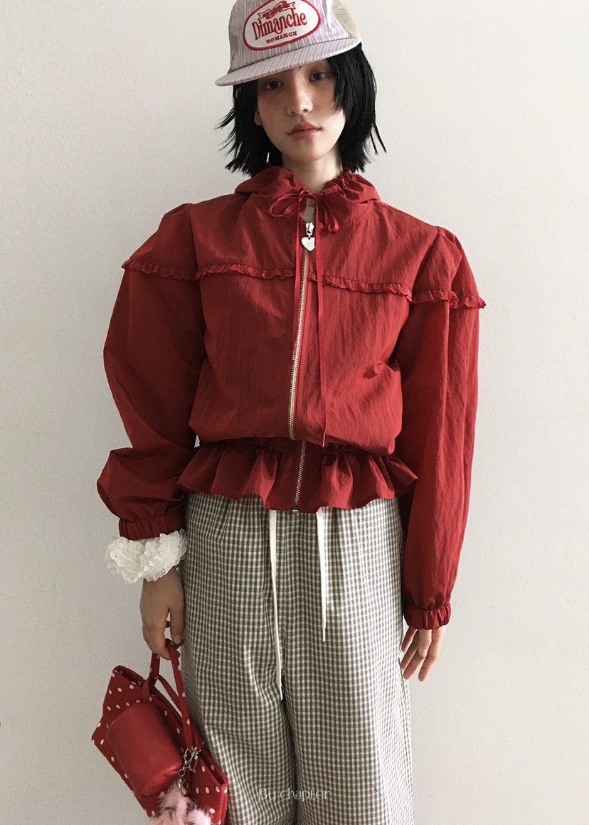 BY CHAPTER東大門㊣直郵女士新款人氣25秋冬時尚休閑夾克連帽Chapter夾克