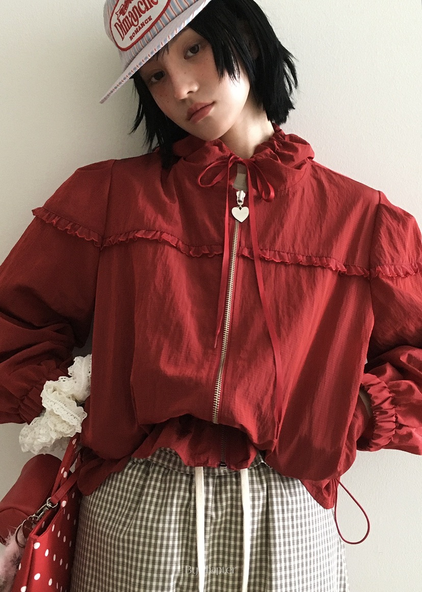 BY CHAPTER東大門㊣直郵女士新款人氣25秋冬時尚休閑夾克連帽Chapter夾克