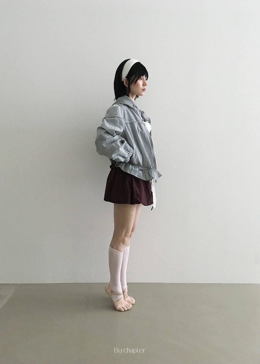 BY CHAPTER東大門㊣直郵女士新款人氣25秋冬時尚休閑夾克連帽Chapter夾克